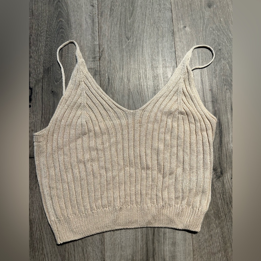 Cream colour tank top